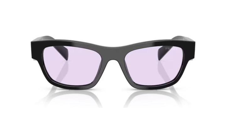 Prada PR B09S Sunglasses in Black Purple Lens