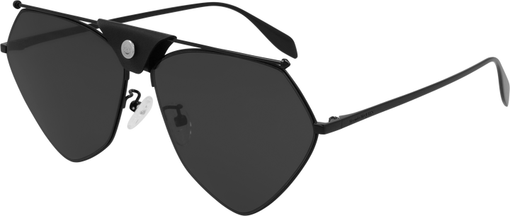Alexander McQueen AM0317S Black Aviator Sunglasses