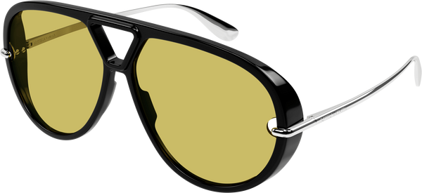 Bottega Veneta BV1274S Black Aviator Sunglasses