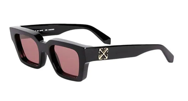 Off White Virgil Sunglasses in Black Pink Lens
