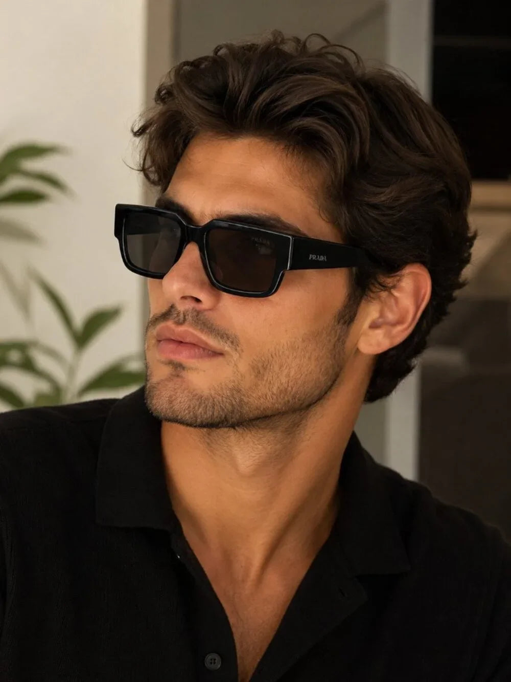 Prada PR B17S Sunglasses in Black