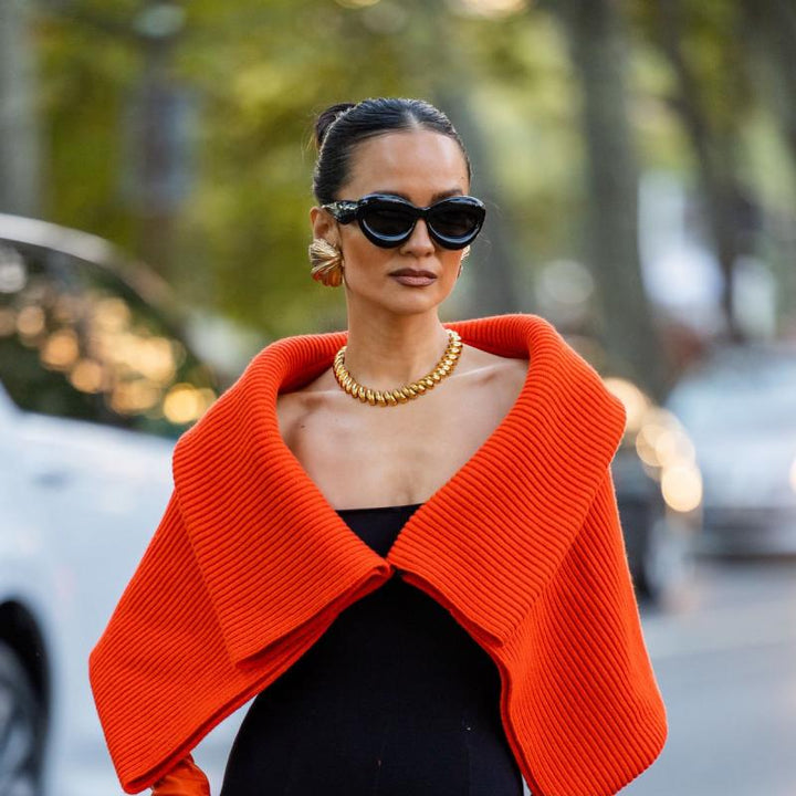 Loewe LW40097I Inflated Cat Eye Sunglasses in Black