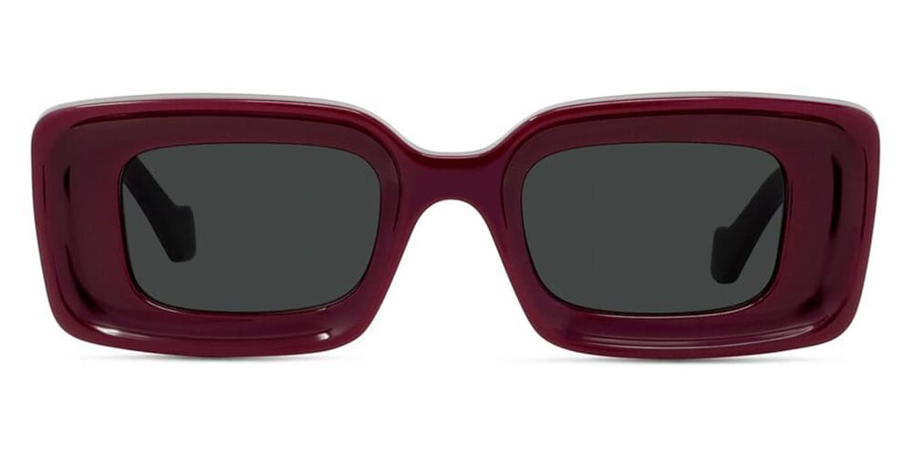 Loewe LW40101U Anagram Sunglasses in Burgundy Red