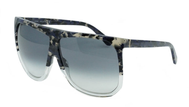 Loewe LW40001F Filipa Oversized Mask Sunglasses in Blue Havana