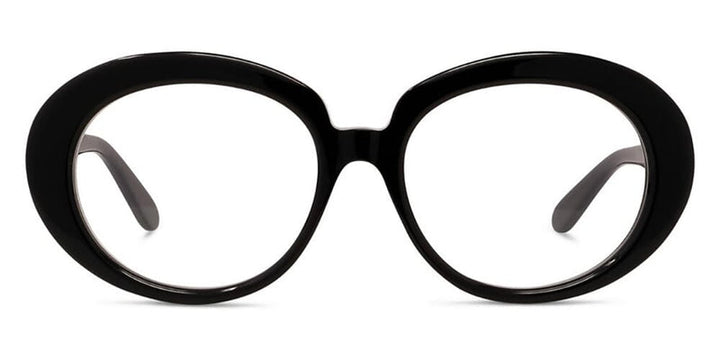 Loewe LW50089I Curvy Oval Eyeglasses Frames in Black