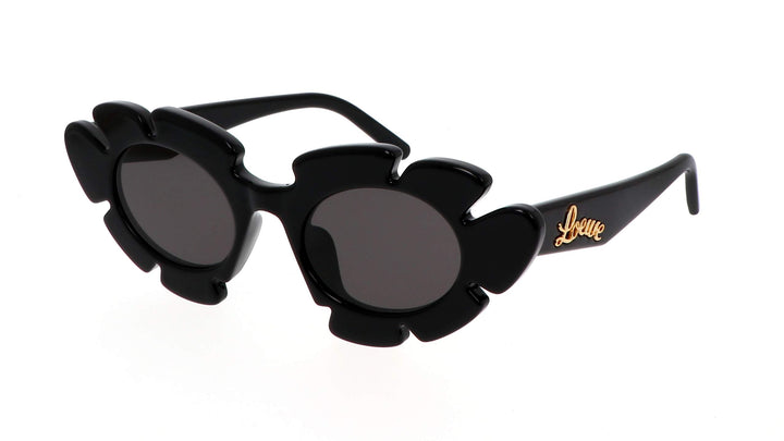 Loewe LW40088U Flower Sunglasses in Black