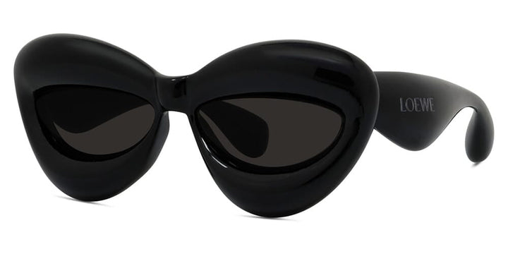 Loewe LW40097I Inflated Cat Eye Sunglasses in Black