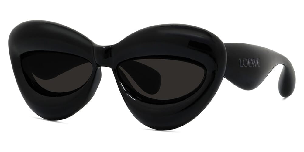 Loewe LW40097I Inflated Cat Eye Sunglasses in Black 