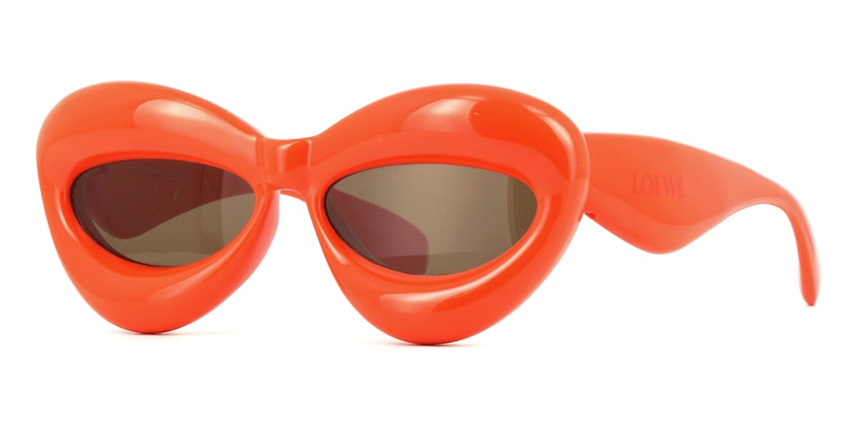 Loewe LW40097I Inflated Cat Eye Sunglasses in Orange – Designer