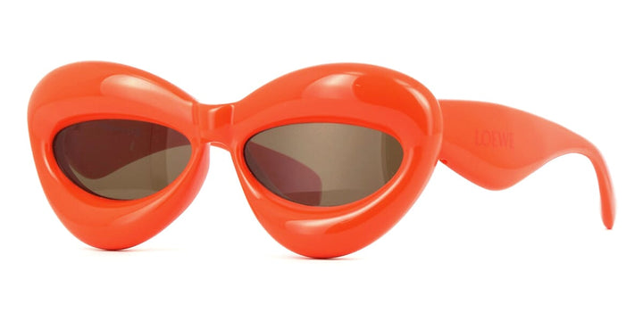 Loewe LW40097I Inflated Cat Eye Sunglasses in Orange