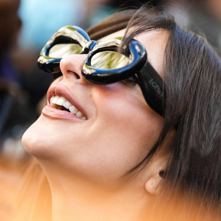 Loewe LW40097I Inflated Cat Eye Sunglasses in Black