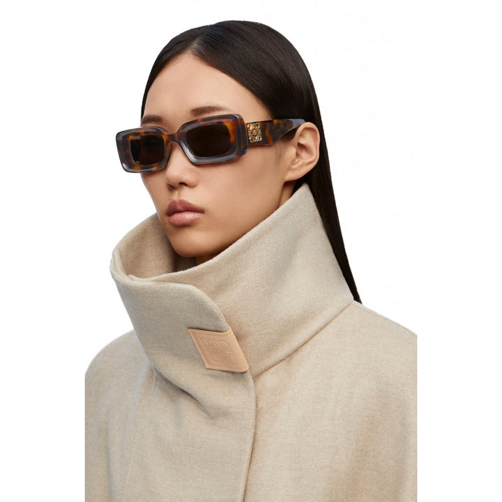 Loewe LW40101I Anagram Sunglasses in Havana Brown