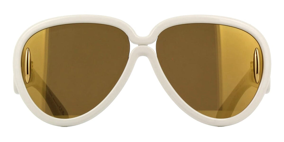 Loewe LW40132I Paula's Ibiza Sunglasses in White Gold Mirror