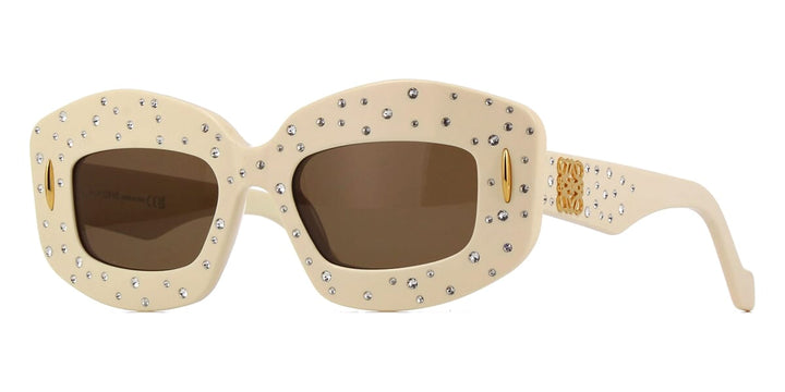 Loewe LW4114IS Anagram Sunglasses in Ivory Crystal