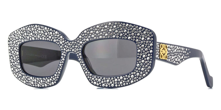 Loewe LW4114IS Anagram Sunglasses in Blue Crystal