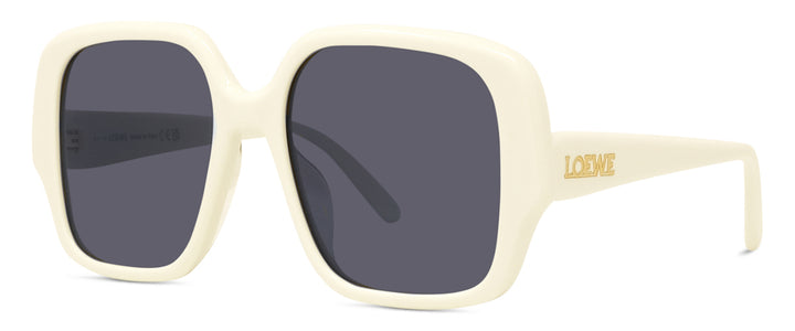 Loewe LW40134U Oversized Square Sunglasses in White