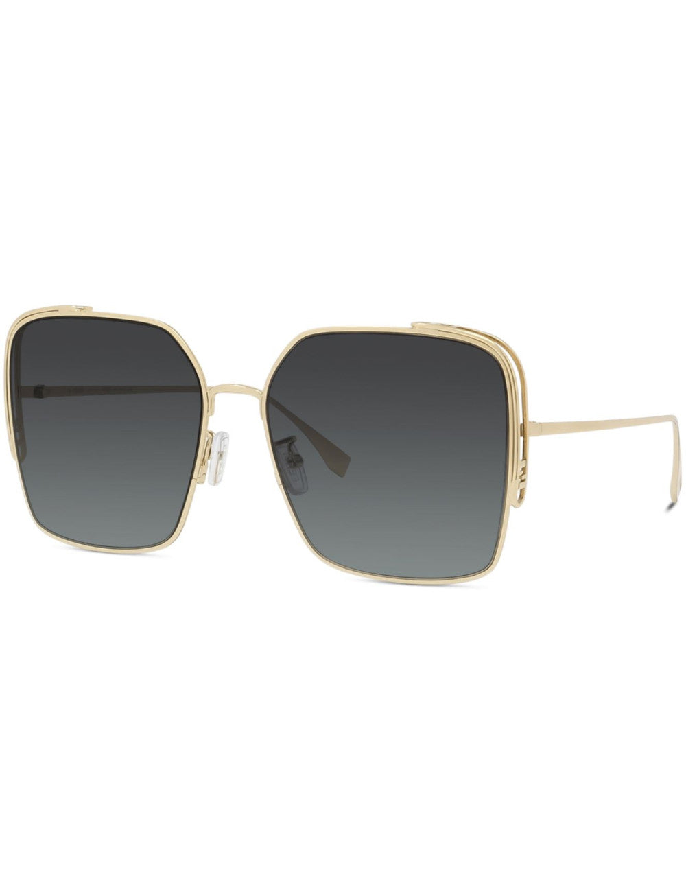 Fendi FE40038U Gold Grey Metal Sunglasses