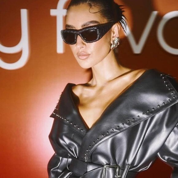 Bottega Veneta BV1303S Braided Sunglasses in Black