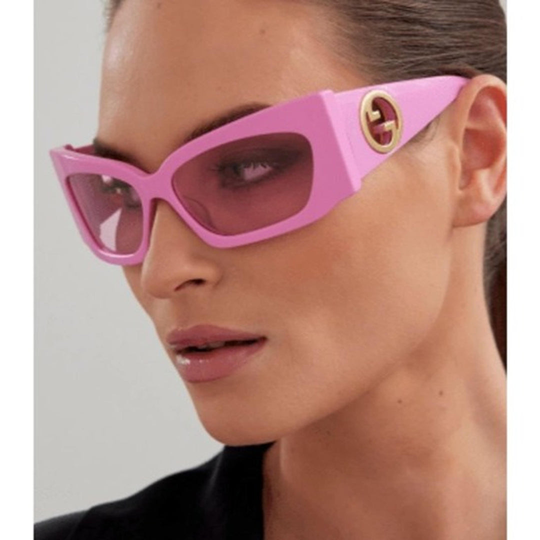 Gucci GG1412S Pink Shield Mask Sunglasses