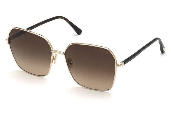 Tom Ford Claudia FT0839 Square Sunglasses in Brown