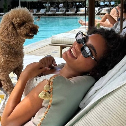 Gafas de sol negras con mariposa y logo Marmont de Gucci GG0765SA