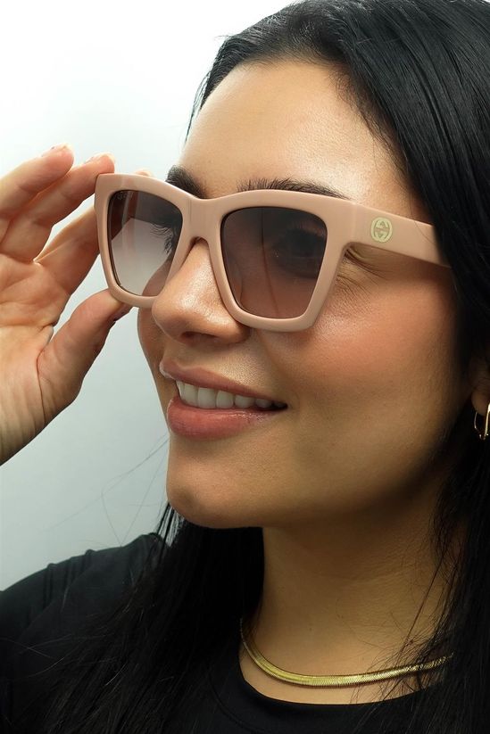 Gucci GG1714S Cat Eye Sunglasses in Rose Blush