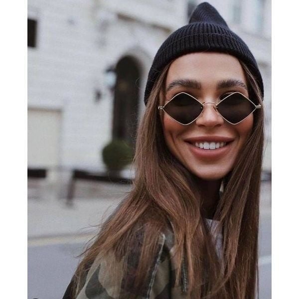 Saint Laurent SL302 Lisa Sunglasses in Gold Brown