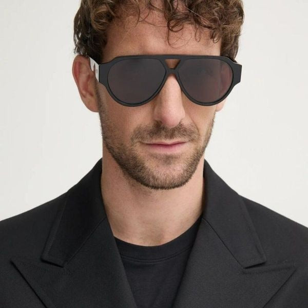 Bottega Veneta BV1318S Aviator Sunglasses in Black