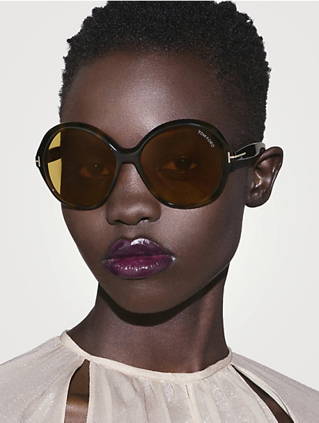Tom Ford Annabelle FT1282 Sunglasses in Havana Brown