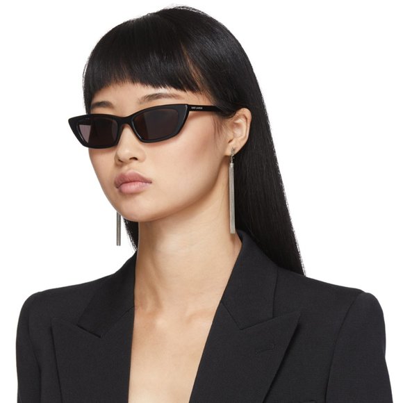 Saint Laurent SL277 Cat Eye Sunglasses in Black