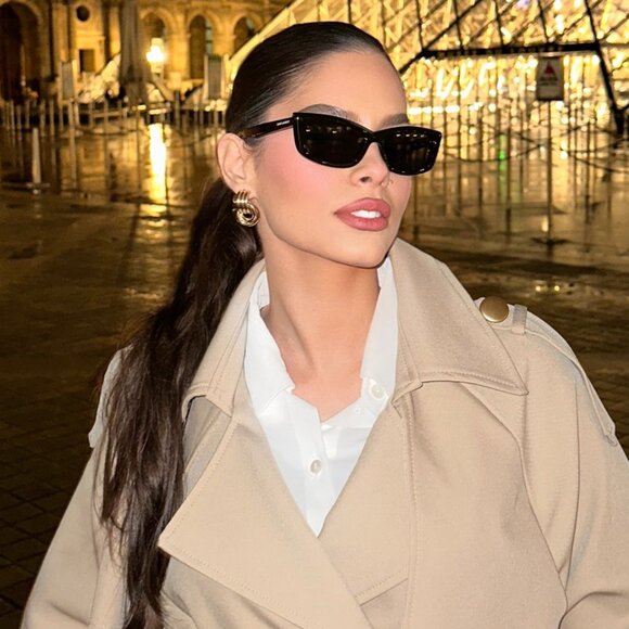 Saint Laurent SL658 Sunglasses in Havana Brown