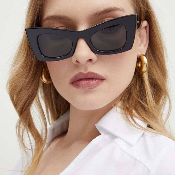 Saint Laurent SL702 Cat Eye Sunglasses in Black