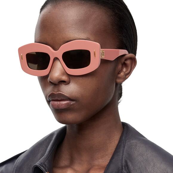 Loewe LW40114F Anagram Sunglasses in Dusty Pink
