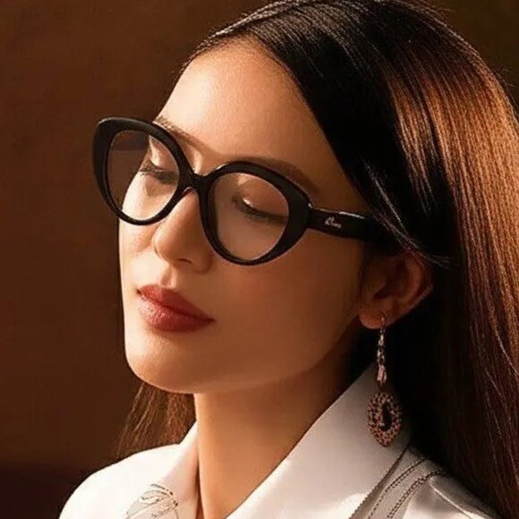 Loewe LW50088I Curvy Cat Eye Frames in Havana Brown