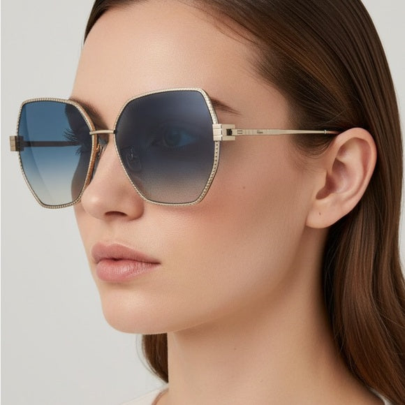 Chopard Gafas de sol con espejo dorado Cannes de edición limitada