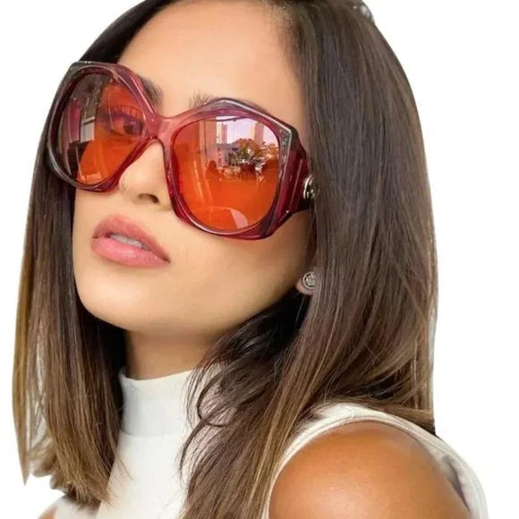 Gafas de sol rosas extragrandes Gucci GG0875S 
