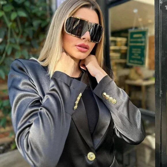 Valentino VLS120-A V-Romask Dark Grey Mask Sunglasses