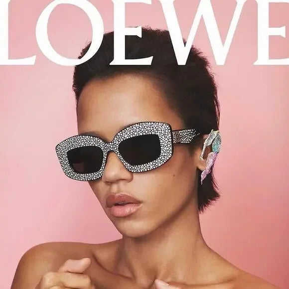 Loewe LW4114IS Anagram Sunglasses in Blue Crystal