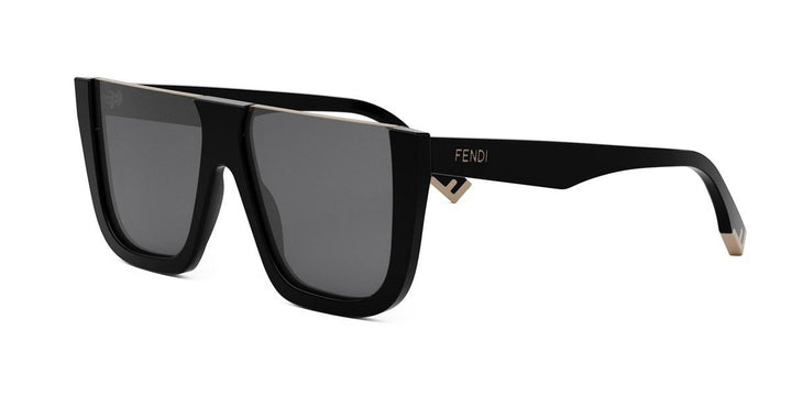 Fendi FE40136I Cut Sunglasses in Black