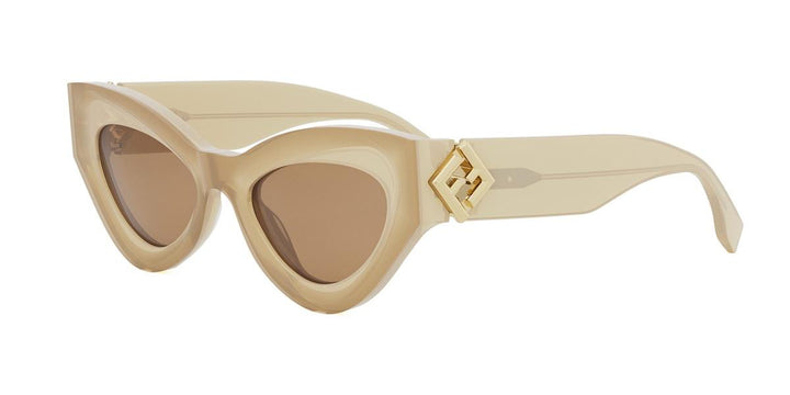Fendi FF Diamonds FE40146I Cat Eye Sunglasses in Beige