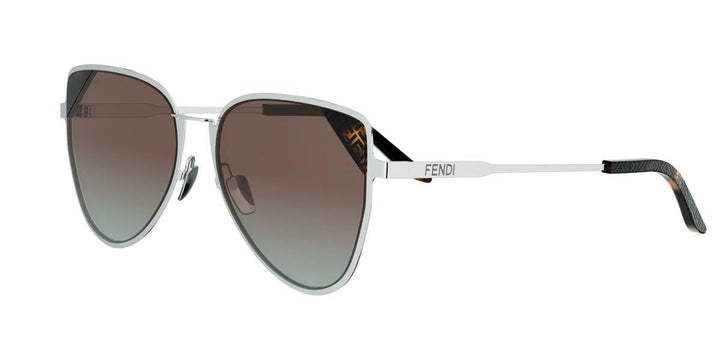 Fendi FE40189U Butterfly Sunglasses in Silver