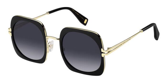 Marc Jacobs MJ 1101/S Oversized Black Metal Sunglasses