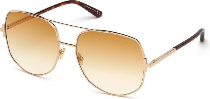 Tom Ford Lennox FT0783 Aviator Sunglasses in Yellow Lens