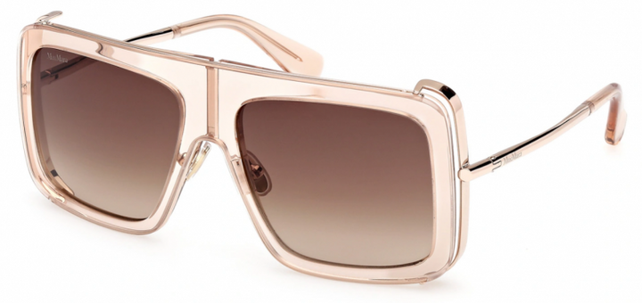 Max Mara MM0119 Jean Sunglasses in Transparent Pink