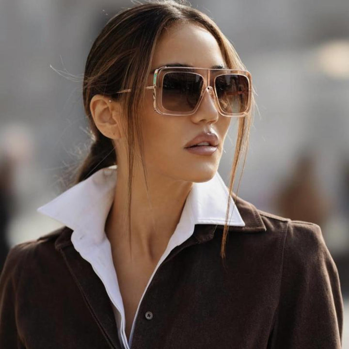Max Mara MM0119 Jean Sunglasses in Transparent Pink