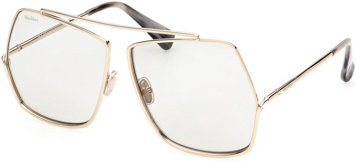 Max Mara MM0006/S Elsa Oversized Sunglasses in Gold Smoke