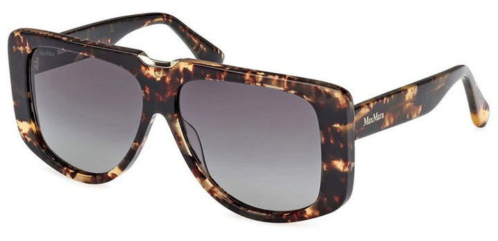 Max Mara MM0075 Spark1 Oversized Sunglasses in Havana Brown