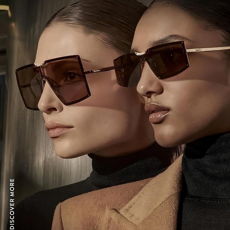 Max Mara MM0117 Sunglasses in Gold Dark Green