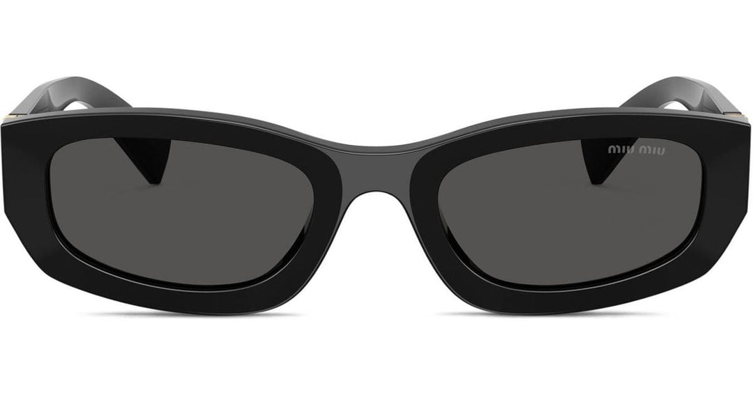 Miu Miu MU B04S Black Rectangular Sunglasses