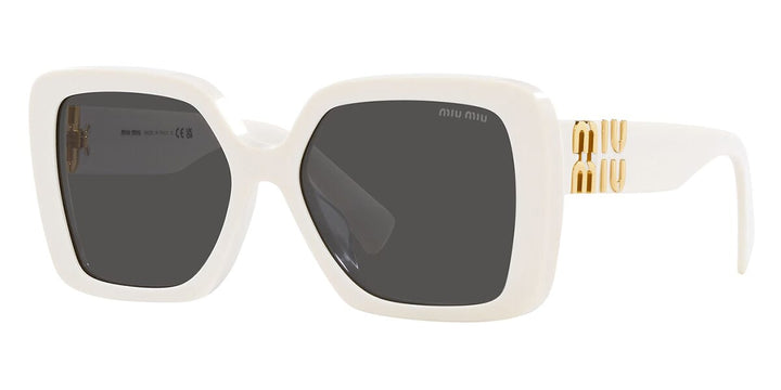 Miu Miu MU10YS White Gold Square Sunglasses